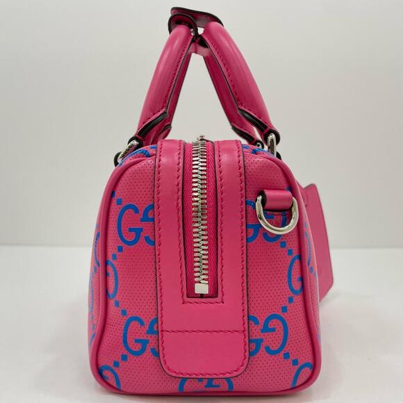Gucci GG Blue Band Shoulder Bag Handbag Pink - Picture 5 of 12